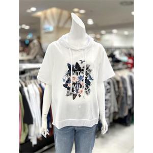 소고 세이브존01 프린트 후드 티셔츠형 블라우스 AJ2BA06-1