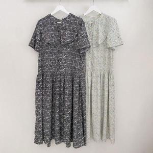 빅사이즈사랑해요 P669L307 꽃패턴나염프릴원피스 BN