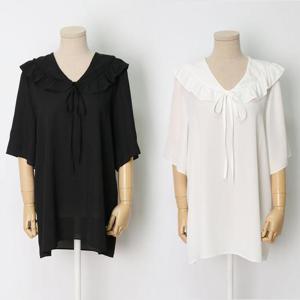 빅사이즈사랑해요 E293L405 러블리시럽블라우스 HG