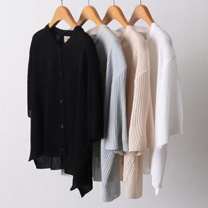 빅사이즈사랑해요 D984L406 라운드넥골지볼레로 RM