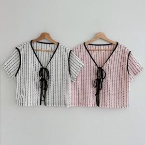 빅사이즈사랑해요 S398L407 웨이브브이넥반팔볼레로 GO