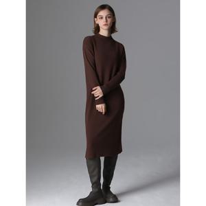 [보니스팍스][보니스팍스(Bonispax)] 반넥 기본 롱 니트 원피스