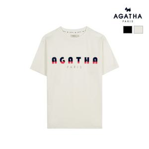 아가타 투톤 로고 반팔 티셔츠 AGT136-105