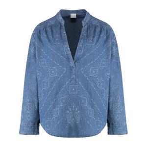 핀코 페이즐리 프린트 데님 블라우스 104975A2I8 PJE