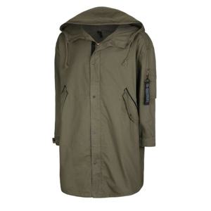 [파파브로]남성 야상 사파리 후드 롱 점퍼 WS-JUA-YSM03