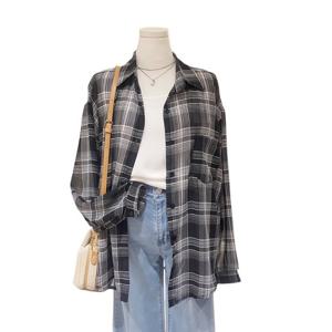 [숲]루즈핏 체크 셔츠 (SB7LS3Z)