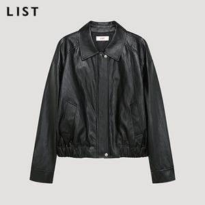 [리스트] 레더 카라 블루종 점퍼_TWWJPP72010_BK