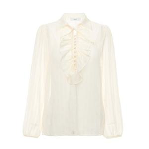 [샤틴]프릴 포인트 카라 넥 블라우스/S243C271_CC