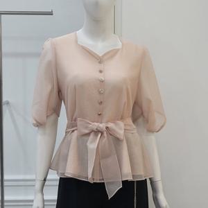 [미니멈]벌룬 꼬임소매 블라우스 (MYBAWB4020LE)_IC