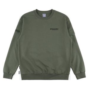 디스커버리 남녀공용 와펜 포켓 맨투맨 DXMT35044KAD