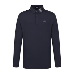 [핑] 남성 카라 라인 포인트 긴팔 티셔츠 111E3TO001_NA