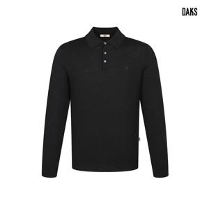 [닥스(셔츠)][25FW신상품]울100 워셔블 솔리드 니트DLW1SWTL150K1(사 은품/선물포장)