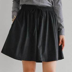 빅사이즈 510 무지끈밴딩숏치마바지 DLYV512