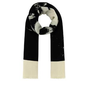 ALEXANDER MCQUEEN 아이보리 실크 블렌드 스카프 8147693643Q 9260