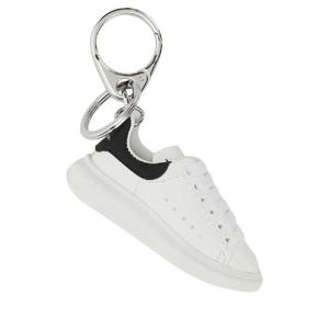 ALEXANDER MCQUEEN 화이트 가죽 열쇠고리 609203H640N 9074