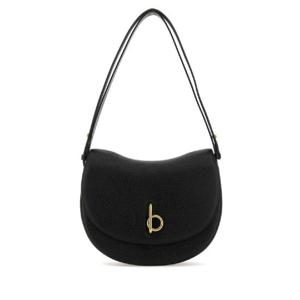 BURBERRY 블랙 가죽 미디엄 Rocking Horse 숄더 백 8081007 A1189