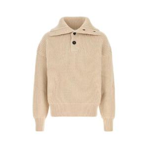 ALEXANDER MCQUEEN Sand cashmere sweater 817173Q1BCG 9004