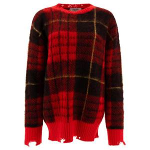 ALEXANDER MCQUEEN Tartan Distressed  sweater 807292Q1BBC6130