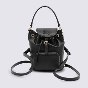 미우미우 드로우스트링 가죽 백팩 5BZ045VOOM 2CRWF0002