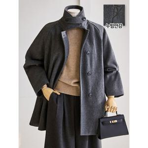 [커스텀에이블]하이넥 나그랑 누빔 반코트_T2512CT010D