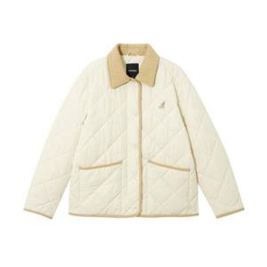 캉골자켓 CQK KRFW-JK85560IV 우먼스 코듀로이 칼라 큐 자켓 8556 아이보리