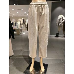 보니스팍스 (B2H15WSL100) 무릎 턱 절개 기모 면 팬츠