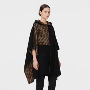 펜디 FF 리버시블 울 캐시미어 케이프 JFQ056