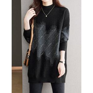 [모리스커밍홈]그라데이션 펄 니트 원피스_M2512KN657D