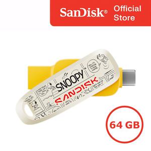 샌디스크 USB 메모리 스누피 에디션 폰 드라이브 64GB 64기가 USB-C A타입 듀얼 OTG SDDC6