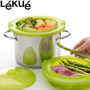 [레쿠에] 실리콘 2단 찜기