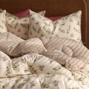 헬로우슬립 베베플라워 세미 극세사 옥수수솜 겨울 차렵이불(SS이불단품)