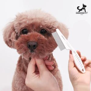 딩동펫 반려동물 스틸 컴포트 위생 니들 눈꼽빗 2p