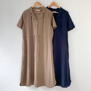 빅사이즈반팔원피스 S527L409 앤유오픈카라리본원피스 RD