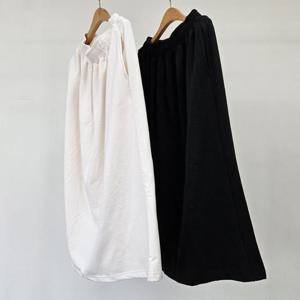 빅사이즈베이직치마 S985L410 엘리트솔리드밴딩스커트 WB