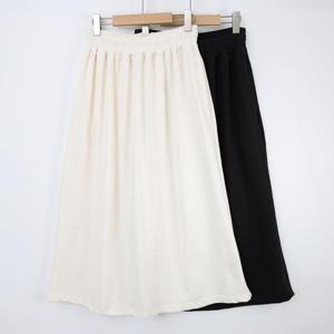 빅사이즈치마 S926L411 나트밴딩플레어스커트 WB