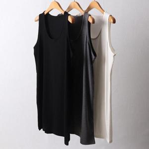 빅사이즈민소매티 4046L411 부드러운기모나시티 WW