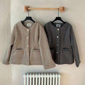 빅사이즈울자켓 T346L411 울블랜더누빔노카라자켓 LT