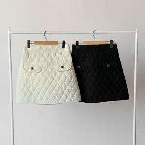 빅사이즈누빔치마 Q355L412 다야밴딩누빔팬츠스커트 LT