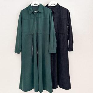 빅사이즈셔츠원피스 T466L412 레이디스골덴카라원피스 BN