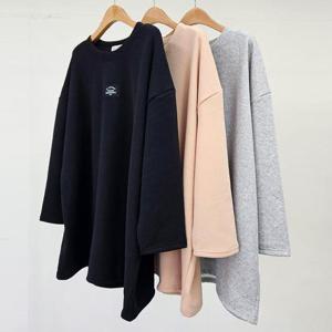 빅사이즈루즈티 T560L412 네버밍크기모라벨긴팔티 RA