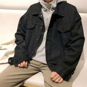 [라일리] Rly 일상 남자 스타일 패션 오버핏 포켓 고품질 데님 야상