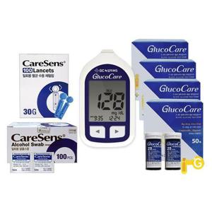 녹십자 글루코케어 혈당계+ 혈당지200+솜100+침110 D