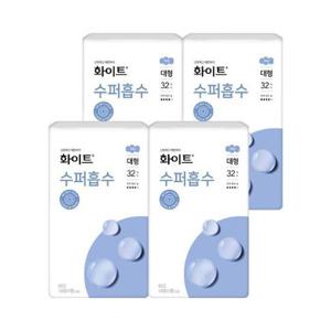[대원에이알] 화이트 수퍼흡수 대형 32개 x 4팩