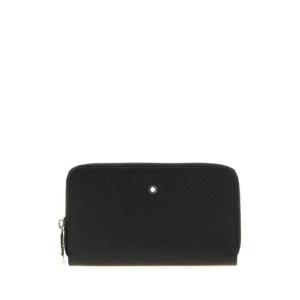 25FW MONTBLANC 블랙 레더 왈렛 220361000