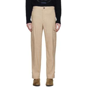 25 FW 발리 남성 베이지 스트레이트 카고 팬츠 231938M188000