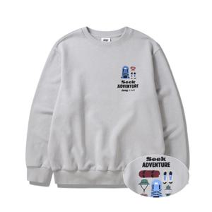 [지프]남여공용 어드벤쳐 그래픽 맨투맨 (JP4TSU856)