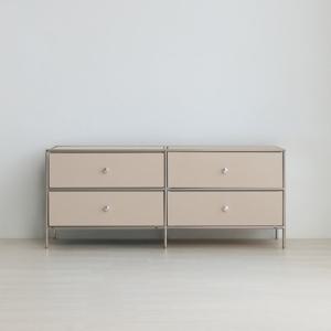 이노센트 스틸스 미드센츄리 1200 2단 낮은 모듈 거실장 서랍형 i105041