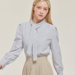 FOCUS  스트라이프타이블라우스 PBVFF5S1BL5061