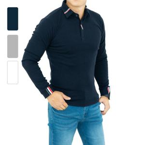 [레디핏]남자 배색 포인트 시보리 긴팔 PK카라티셔츠_RHT021