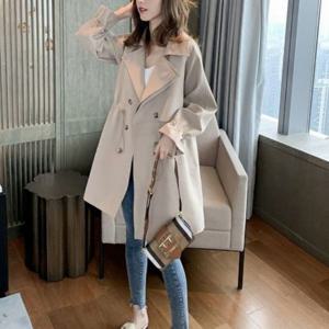 가을 초겨울 여성 허리 스트링 트렌치 자켓 코트 야상